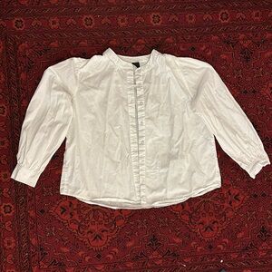 Cotton button down white shirt